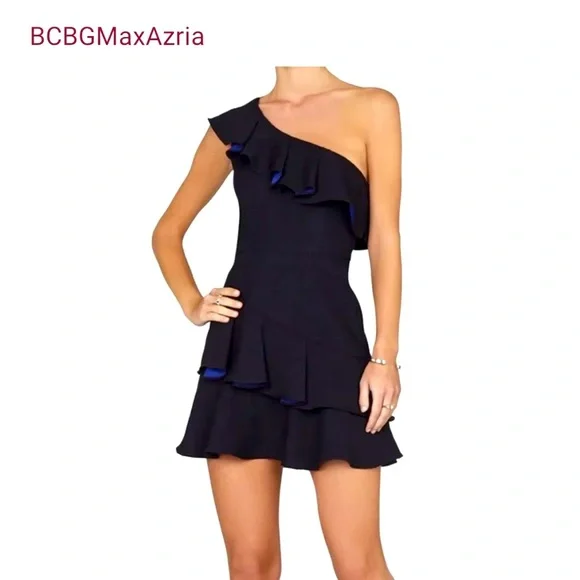 BCBGMaxAzria | Dresses | Bcbg Maxazria Calinda One Shoulder Mini Dress |  Poshmark